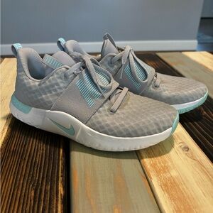 Nike Women Gray and Teal Sneakers